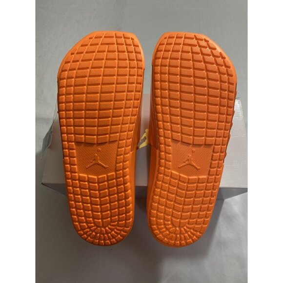 New Womens Size 10 Orange Jordan Nola Slides CZ8027 800 - Picture 9 of 10